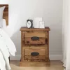  Éjjeliszekrény fiókkal Régi fa 39 x 39 x 47.5 cm Faanyag