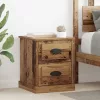 Éjjeliszekrény fiókkal 2 pcs Régi fa 39 x 39 x 47.5 cm Faanyag