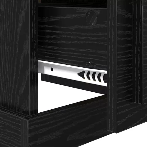  Éjjeliszekrény 2 pcs Musta tammi 39 x 39 x 47.5 cm Faanyag