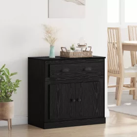    Magasfiú fiókkal Fekete tölgy 70 x 35,5 x 67,5 cm Faanyag