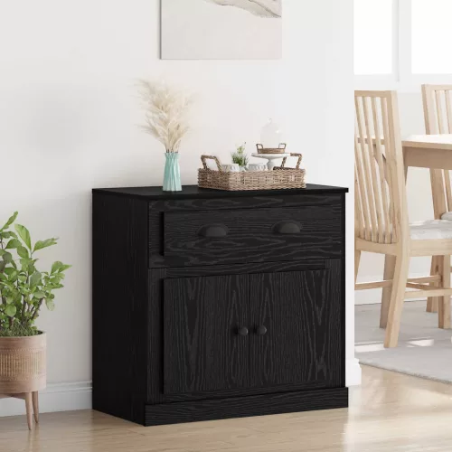  Magasfiú fiókkal Fekete tölgy 70 x 35,5 x 67,5 cm Faanyag