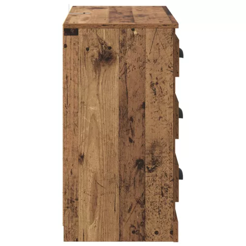  Széf fiókkal Öreg fa 70 x 35,5 x 67,5 cm Faanyag