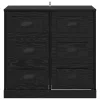  Széf fiókkal Fekete tölgy 70 x 35,5 x 67,5 cm Faanyag