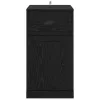  Oldalsó szekrény Fekete tölgy 40 x 50 x 75 cm Faanyag