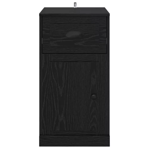  Oldalsó szekrény Fekete tölgy 40 x 50 x 75 cm Faanyag