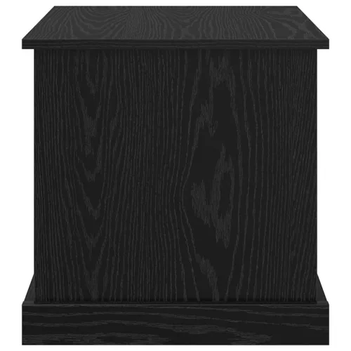  Dohányzóasztal 3 pcs Fekete tölgy Faanyag