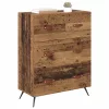  Fiókos szekrény fiókkal Öreg fa 69,5 x 34 x 90 cm Mérnöki fa
