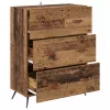  Fiókos szekrény fiókkal Öreg fa 69,5 x 34 x 90 cm Mérnöki fa