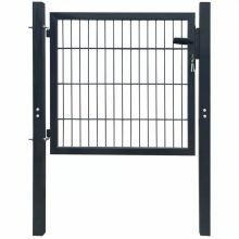 VID 106x150 cm acél kerítés kapu antracit szürke 