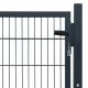 VID 106x150 cm acél kerítés kapu antracit szürke 
