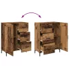 Széf fiókkal Régi fa 69.5 x 34 x 90 cm Faanyag