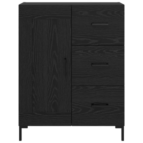  Széf fiókkal Musta tammi 69.5 x 34 x 90 cm Faanyag