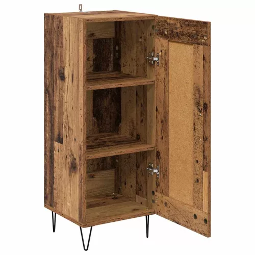  Széf Öreg fa 34,5 x 34 x 90 cm Műszaki fa és vas