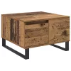  Dohányzóasztal fiókkal Régi fa 55 x 55 x 36.5 cm Faanyag