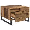  Dohányzóasztal fiókkal Régi fa 55 x 55 x 36.5 cm Faanyag