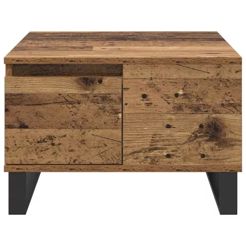  Dohányzóasztal fiókkal Régi fa 55 x 55 x 36.5 cm Faanyag