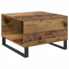  Dohányzóasztal fiókkal Régi fa 55 x 55 x 36.5 cm Faanyag