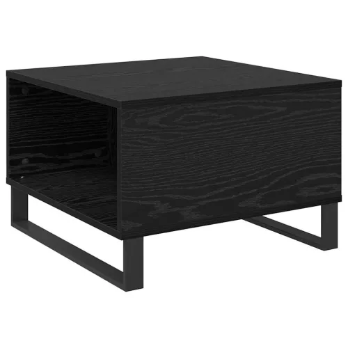  Dohányzóasztal fiókkal Musta tammi 55 x 55 x 36.5 cm Faanyag