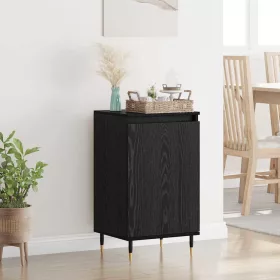    Széf 2 pcs Fekete tölgy 40 x 35 x 70 cm Műszaki fa és vas