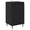  Széf 2 pcs Fekete tölgy 40 x 35 x 70 cm Műszaki fa és vas