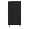  Széf 2 pcs Fekete tölgy 40 x 35 x 70 cm Műszaki fa és vas