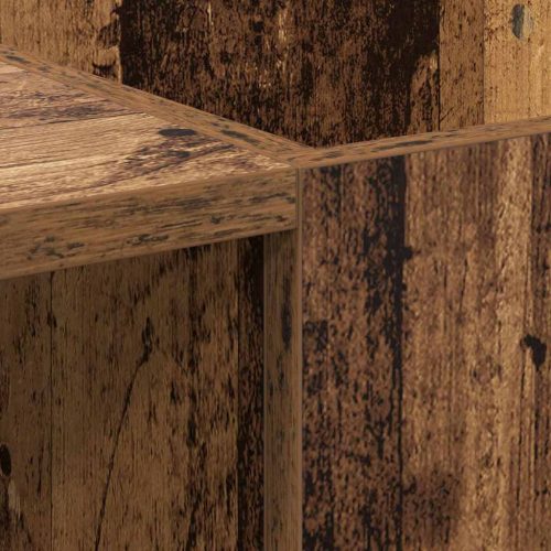  Hanglemez szekrény Öreg fa 121 x 38 x 48 cm Műszaki fa és vas