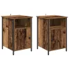  Éjjeliszekrény 2 pcs Öreg fa 40 x 42 x 60 cm Faanyag