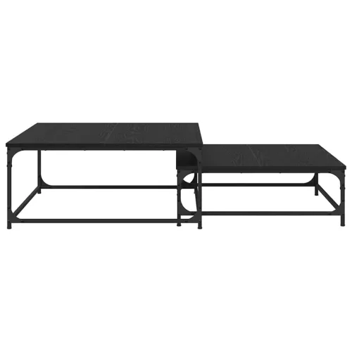  Fészkelt Kávézó Asztal 2 pcs Musta tammi 80 x 8035 x cm Faanyag