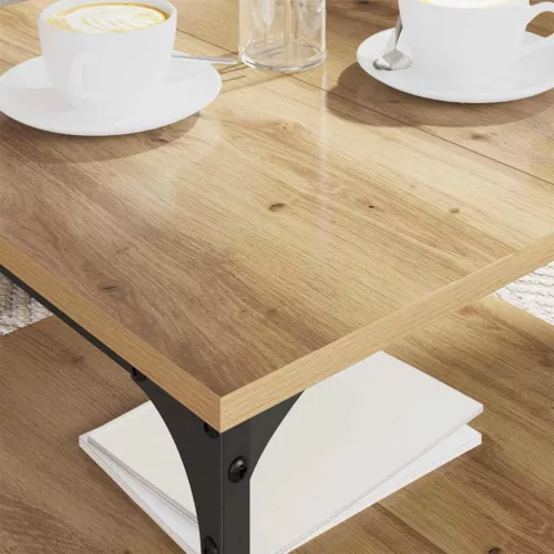  Dohányzóasztal Artisan tölgy 55 x 55 x 40 cm Faanyag