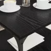  Dohányzóasztal Fekete tölgy 55 x 55 x 40 cm Faanyag
