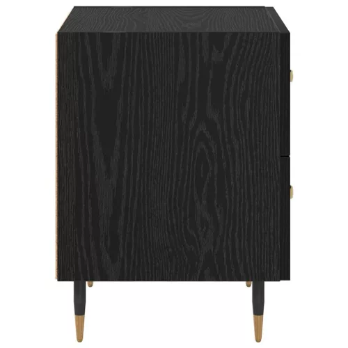  Éjjeliszekrény fiókkal Musta tammi 40 x 35 x 47.5 cm Faanyag