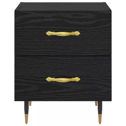  Éjjeliszekrény 2 pcs Musta tammi 40 x 35 x 47.5 cm Faanyag