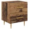  Éjjeliszekrény fiókkal 2 pcs Öreg fa 40 x 35 x 47,5 cm Faanyag