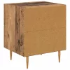  Éjjeliszekrény fiókkal 2 pcs Öreg fa 40 x 35 x 47,5 cm Faanyag