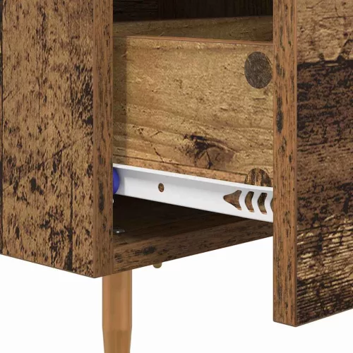 Éjjeliszekrény fiókkal 2 pcs Öreg fa 40 x 35 x 47,5 cm Faanyag