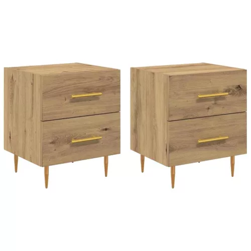  Éjjeliszekrény 2 pcs Artisan tölgy 40 x 35 x 47,5 cm Faanyag