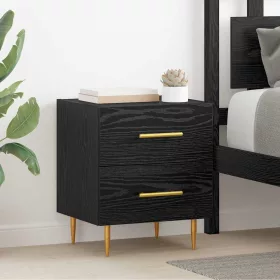    Éjjeliszekrény 2 pcs Fekete tölgy 40 x 35 x 47,5 cm Faanyag