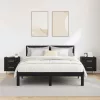  Éjjeliszekrény 2 pcs Fekete tölgy 40 x 35 x 47,5 cm Faanyag
