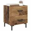  Éjjeliszekrény fiókkal 2 pcs Öreg fa 40 x 35 x 47,5 cm Faanyag