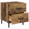 Éjjeliszekrény fiókkal 2 pcs Öreg fa 40 x 35 x 47,5 cm Faanyag