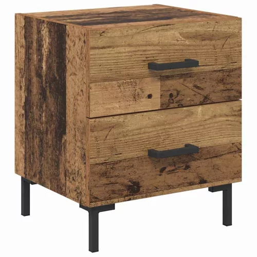  Éjjeliszekrény fiókkal 2 pcs Öreg fa 40 x 35 x 47,5 cm Faanyag