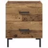  Éjjeliszekrény fiókkal 2 pcs Öreg fa 40 x 35 x 47,5 cm Faanyag