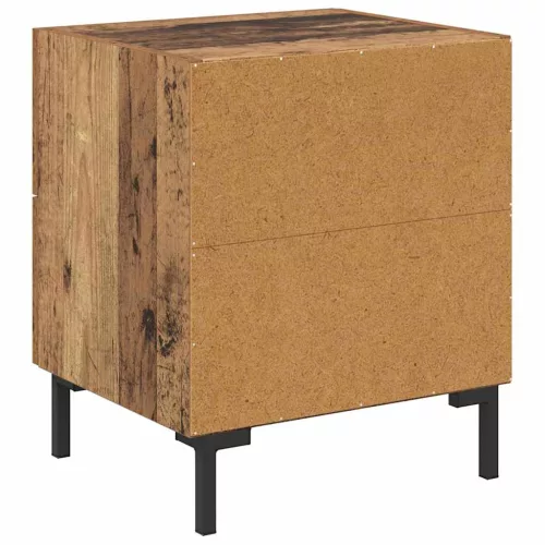  Éjjeliszekrény fiókkal 2 pcs Öreg fa 40 x 35 x 47,5 cm Faanyag