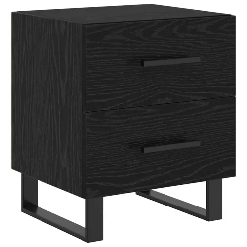  Éjjeliszekrény 2 pcs Fekete tölgy 40 x 35 x 47,5 cm Faanyag