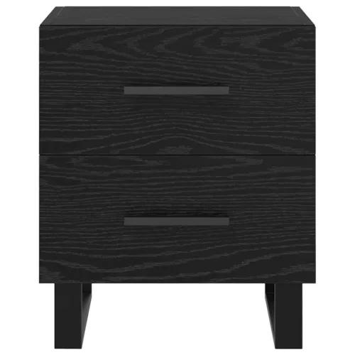  Éjjeliszekrény 2 pcs Fekete tölgy 40 x 35 x 47,5 cm Faanyag
