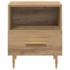  Éjjeli asztal fiókkal 2 pcs Barna 40 x 35 x 47.5 cm Faanyag