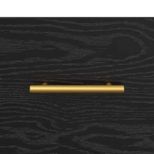  Éjjeli asztal fiókkal Fekete 40 x 35 x 47.5 cm Faanyag