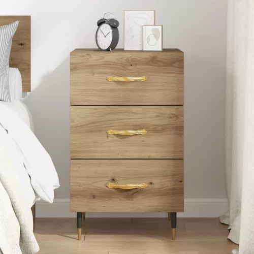  Éjjeliszekrény fiókkal Artisan tölgy 40 x 40 x 66 cm Faanyag