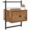  Éjjeliszekrény fiókkal 2 pcs Öreg fa 35 x 30 x 51 cm Faanyag