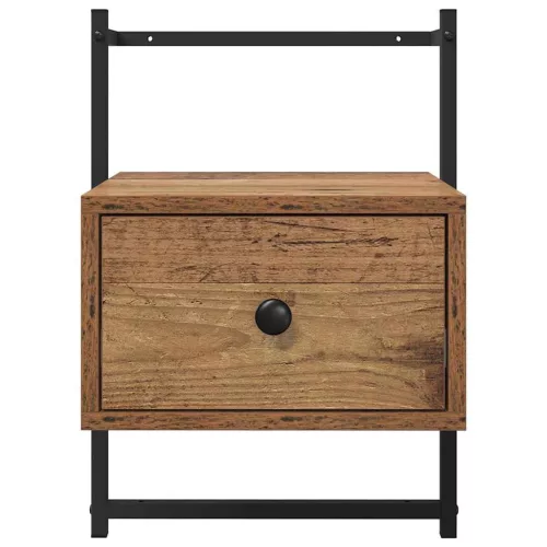  Éjjeliszekrény fiókkal 2 pcs Öreg fa 35 x 30 x 51 cm Faanyag